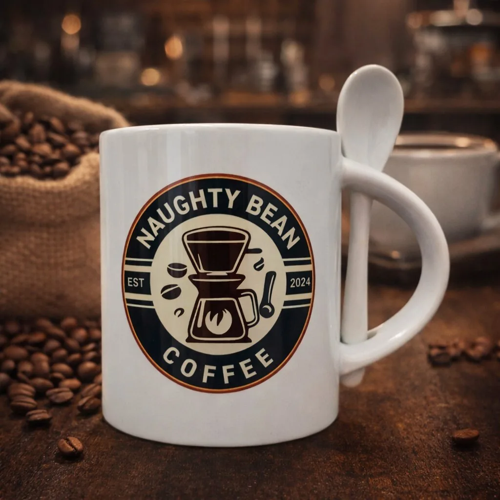Coffee Cup with Spoon
